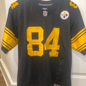 NFL Black Jersey with Logo Patches